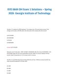 ISYE 6644 OH Exam 1 Solutions &ndash; Spring&NewLine;2026 Georgia Institute of Technology&NewLine;