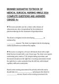 BRUNNER SUDDARTHS TEXTBOOK OF &NewLine;MEDICAL SURGICAL NURSING HINKLE 2026 &NewLine;COMPLETE QUESTIONS AND ANSWERS &NewLine;GRADED A&plus; 