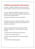 SF Block 2 test questions with answers