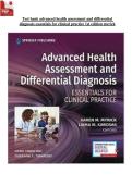 Complete Test Bank for Advanced Health Assessment and Differential Diagnosis Essentials for Clinical Practice 1st Edition Myrick NEW 2026 Latest Updated ISBN&colon;9780826162557&NewLine;