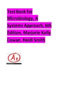 Test Bank for&NewLine;Microbiology&comma; A Systems Approach&comma; 6th Edition&comma; Marjorie Kelly Cowan&comma; Heidi Smith&NewLine;