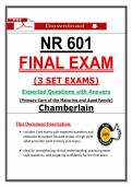 NR 601 &lpar;Final Exams&rpar; &ndash; Chamberlain Package Bundle &lpar;PDF&rpar;