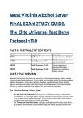 2026&sol;2027 S-TIER West Virginia Alcohol Server FINAL EXAM STUDY GUIDE &lpar;v11&period;0&rpar; &vert; 19&plus; Elite Q&A &plus; WVABCA Law Synthesis