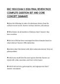 BSC 1005 EXAM 3 2026 FINAL REVIEW PACK &NewLine;COMPLETE QUESTION SET AND CORE &NewLine;CONCEPT SUMMARY 