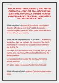 SLPA NC BOARD EXAM 2026&sol;2027 &vert;&vert; MOST RECENT &NewLine;EXAM ACTUAL COMPLETE REAL VERIFIED EXAM &NewLine;QUESTIONS AND CORRECT ANSWERS &lpar;VERIFIED &NewLine;ANSWERS&rpar; ALREADY GRADED A&plus; &vert; GUARANTEED &NewLine;SUCCESS&excl;&excl; NEWEST EXAM&excl;&excl;&excl;