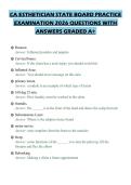 CA ESTHETICIAN STATE BOARD PRACTICE&NewLine;EXAMINATION 2026 QUESTIONS WITH&NewLine;ANSWERS GRADED A&plus;