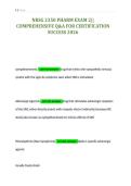 NRSG 2350 PHARM EXAM 2&vert;&vert;&NewLine;COMPREHENSIVE Q&A FOR CERTIFICATION&NewLine;SUCCESS 2026&NewLine;