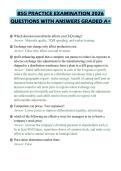 BSG PRACTICE EXAMINATION 2026&NewLine;QUESTIONS WITH ANSWERS GRADED A&plus;