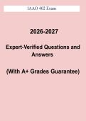 IAAO 402 Exam Study Guide PDF &vert; Tax Policy & Property Assessment Certification Review &lpar;2026&ndash;2027&rpar;