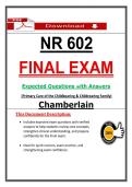 NR 602 &lpar;Midterm & Final Exams&rpar; &ndash; Chamberlain Package Bundle &lpar;PDF&rpar;