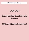 MCCC Entrance Exam Questions and Answers PDF &vert; College Placement Test Practice & Study Guide &lpar;2026&ndash;2027&rpar;
