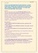 PATHO 502 MIDTERM PREP EXAM 2026&sol;2027 LATEST &NewLine;EXAM TEST UNDER NEW GUIDELINE 200 QUESTIONS &NewLine;AND CORRECT ANSWERS PERFECT TO PASS 2026 &NewLine;PATHO 502 MIDTERM  TEST EXAM &NewLine;