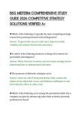 BSG MIDTERM COMPREHENSIVE STUDY &NewLine;GUIDE 2026 COMPETITIVE STRATEGY &NewLine;SOLUTIONS VERIFIED A&plus;