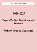 NAV Final Exam Prep PDF &vert; Navigation & Aviation Knowledge Study Guide with Practice Questions &lpar;2026&ndash;2027&rpar;