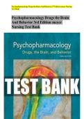 Psychopharmacology Drugs the Brain And Behavior 3rd Edition meyer Nursing &NewLine;Test Bank