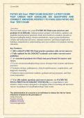 PATHO 502 final  PREP EXAM 2026&sol;2027 LATEST EXAM &NewLine;TEST UNDER NEW GUIDELINE 200 QUESTIONS AND &NewLine;CORRECT ANSWERS PERFECT TO PASS 2026 PATHO 502 &NewLine;final  TEST EXAM