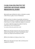 CA BAIL EXAM 2026 PRACTICE TEST&NewLine;QUESTIONS AND DETAILED ANSWER&NewLine;BREAKDOWN FULL REVIEW