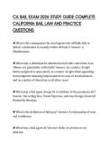 CA BAIL EXAM 2026 STUDY GUIDE COMPLETE&NewLine;CALIFORNIA BAIL LAW AND PRACTICE&NewLine;QUESTIONS