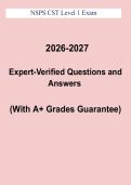 NSPS CST Level 1 Exam PDF &vert; Certified Survey Technician Level I Study Guide & Practice Questions &lpar;2026&ndash;2027&rpar;