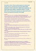 Rosenthal&colon; Lehne's Pharmacotherapeutics for Advanced &NewLine;Practice Nurses and Physician Assistants PREP EXAM &NewLine;2026&sol;2027 LATEST EXAM TEST UNDER NEW GUIDELINE 150 &NewLine;QUESTIONS AND CORRECT ANSWERS PERFECT TO PASS &NewLine;2026 Lehne's Pharmacotherapeutic