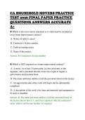 CA HOUSEHOLD MOVERS PRACTICE&NewLine;TEST 2026 FINAL PAPER PRACTICE&NewLine;QUESTIONS ANSWERS ACCURATE&NewLine;A&plus;