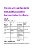 2026&sol;2027 S-Tier Mastery&colon; NSW eSafety Authorised Examiner Brakes Examination Test Bank &lpar;19&plus; MCQs & Rationales&rpar;