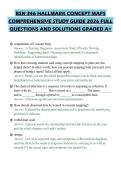 BSN 346 HALLMARK CONCEPT MAPS&NewLine;COMPREHENSIVE STUDY GUIDE 2026 FULL&NewLine;QUESTIONS AND SOLUTIONS GRADED A&plus;