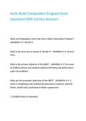 Army Body Composition Program Exam Questions With Correct Answers&period;