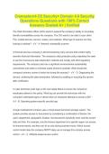 Cremastern4 CE Security&plus; Domain 4&period;0 Security &NewLine;Operations Questions with 100&percnt; Correct &NewLine;Answers Graded A&plus; &vert; Verified