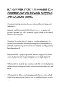 HLT 306V WEEK 1 TOPIC 1 ASSIGNMENT 2026&NewLine;COMPREHENSIVE COURSEWORK QUESTIONS&NewLine;AND SOLUTIONS VERIFIED&NewLine;