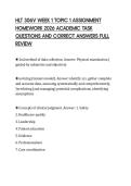 HLT 306V WEEK 1 TOPIC 1 ASSIGNMENT&NewLine;HOMEWORK 2026 ACADEMIC TASK&NewLine;QUESTIONS AND CORRECT ANSWERS FULL&NewLine;REVIEW