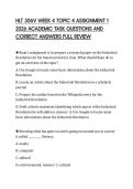HLT 306V WEEK 4 TOPIC 4 ASSIGNMENT 1&NewLine;2026 ACADEMIC TASK QUESTIONS AND&NewLine;CORRECT ANSWERS FULL REVIEW