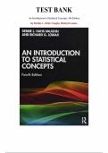 Test Bank for An Introduction to Statistical Concepts&comma; 4th Edition by Debbie L&period; Hahs-Vaughn&comma; Richard Lomax&comma; Chapter 1-20 &vert; All Chapters