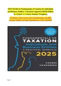 Fundamentals of Taxation for Individuals and Business Entities&colon; A Practical Approach &lpar;2025 Edition&rpar; &ndash; Gregory A&period; Carnes & Suzanne Youngberg &vert; Complete Test Bank with Verified Questions&comma; Detailed Answers&comma; Chapter-by-Chapter Solutions&semi; ISBN-13&colon; 978139423942