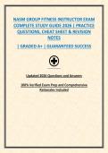 NASM GROUP FITNESS INSTRUCTOR EXAM COMPLETE STUDY GUIDE 2026 &vert; PRACTICE QUESTIONS&comma; CHEAT SHEET & REVISION NOTES
