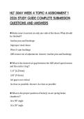 HLT 306V WEEK 4 TOPIC 4 ASSIGNMENT 1&NewLine;2026 STUDY GUIDE COMPLETE SUBMISSION&NewLine;QUESTIONS AND ANSWERS&NewLine;
