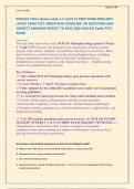 NUR 631 Patho Quizes week 1-7 and 9-15 PREP EXAM 2026&sol;2027 &NewLine;LATEST EXAM TEST UNDER NEW GUIDELINE 150 QUESTIONS AND &NewLine;CORRECT ANSWERS PERFECT TO PASS 2026 NUR 631 Patho TEST &NewLine;EXAM
