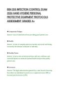 BSN 205 INFECTION CONTROL EXAM &NewLine;2026 HAND HYGIENE PERSONAL &NewLine;PROTECTIVE EQUIPMENT PROTOCOLS &NewLine;ASSESSMENT GRADED A&plus; 