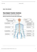 NURS 612 NEUROLOGY ASSESSMENT &sol; NEUROLOGICAL SYSTEM ANATOMY STUDY GUIDE &vert; QUESTIONS AND ANSWERS &vert; 2026 UPDATE &vert; WITH COMPLETE SOLUTIONS&period;