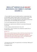 &NewLine;PHTLS 10TH EDITION EXAM 2026&sol;2027 QUESTIONS AND CORRECT ANSWERS GRADED A&plus;&NewLine;
