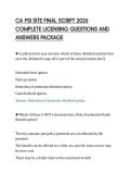 CA PSI SITE FINAL SCRIPT 2026&NewLine;COMPLETE LICENSING QUESTIONS AND&NewLine;ANSWERS PACKAGE