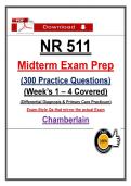 NR 511 &lpar;Midterm & Final Exams&rpar; &ndash; Chamberlain Package Bundle &lpar;PDF&rpar;