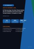 ATI Pharmacology CMS Exam 170&plus; Questions & Correct Answers Verified Actual Exam 2026&sol;2027 &ndash; Complete Exam-Style Q&As &vert; 100&percnt; Certified Verified &ndash; Pass Guaranteed &ndash; A&plus; Graded