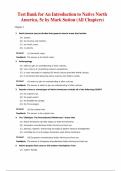 Test  Bank for An Introduction to Native North America&comma; 5th Edition by Mark  Sutton&comma; Chapter 1-13 &vert; All Chapters