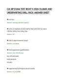 CA SIP EXAM TEST RIGHT II 2026 CLAIMS AND&NewLine;UNDERWRITING DRILL PACK ANSWER SHEET