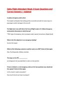 Delta Flight Attendant Week 3 Exam Questions and Correct Answers &vert; 2026&sol;27 Updated