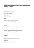 Delta Flight Attendant Week 3 Exam Questions and Answers &vert; Latest 2026&sol;27