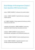 Brock Biology of Microorganisms Chapter 1 Exam Questions With Correct Answers&period;