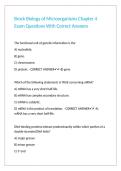 Brock Biology of Microorganisms Chapter 4 Exam Questions With Correct Answers&period;
