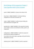 Brock Biology of Microorganisms Chapter 5 Exam Questions With Correct Answers&period;